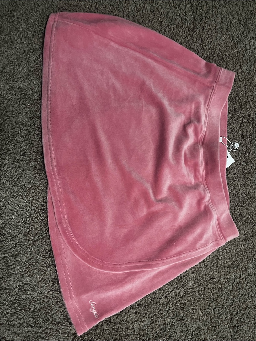 Sergio Tacchini Pink Velour tennis Skirt